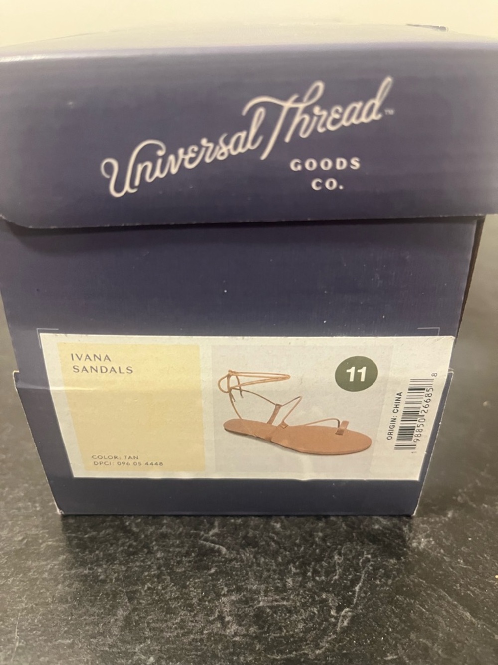 Universal Thread Tan Lace-Up Toe-Loop Sandals - Picture 3 of 3
